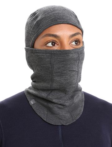 Jet Heather Icebreaker Unisex Merino Apex Balaclava Women's Headband | AU 1466YXFU